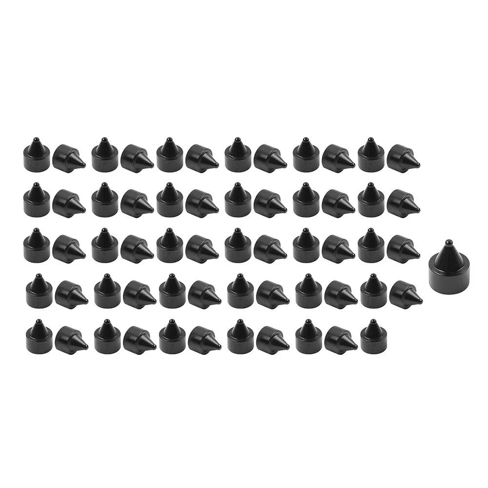 60x Black Engine Bolt Caps for Harley Heritage Softail Breakout Sportster