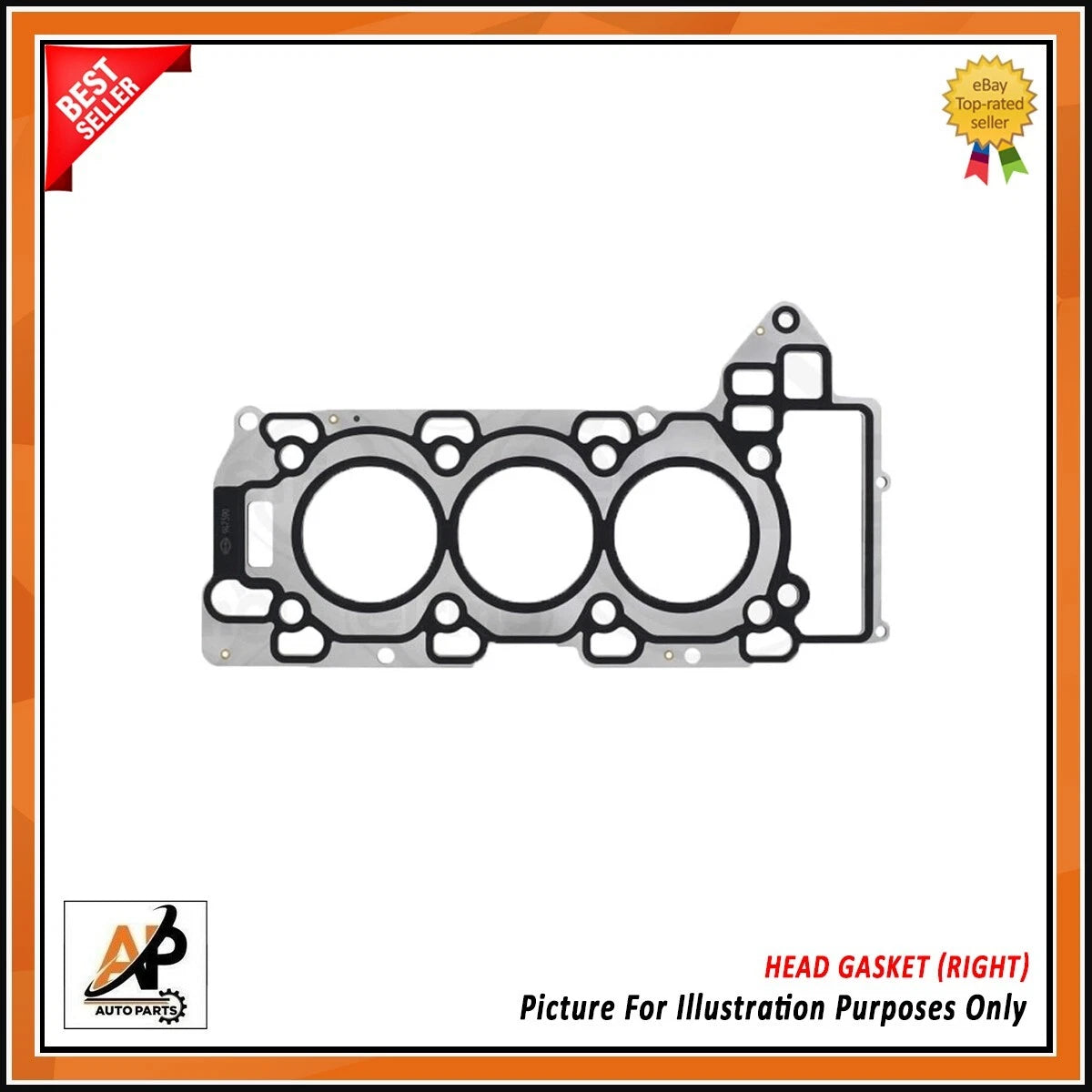 Head Gasket Right Replacement for Jaguar F-TYPE XE XJ 3.0 SC V6 (2013–2019)