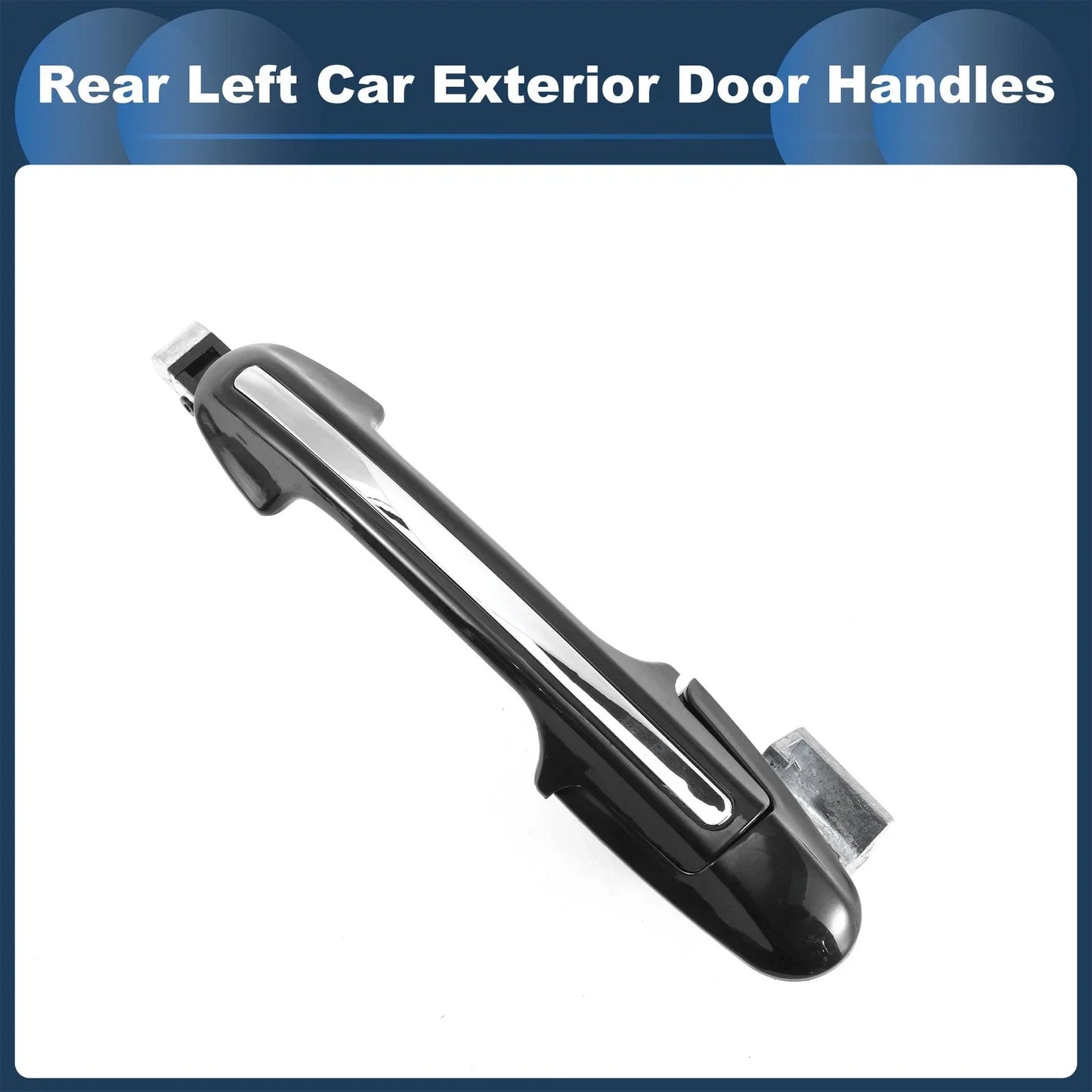 Rear Left Exterior Door Handle for Honda Accord (2003-2007) Silver Tone