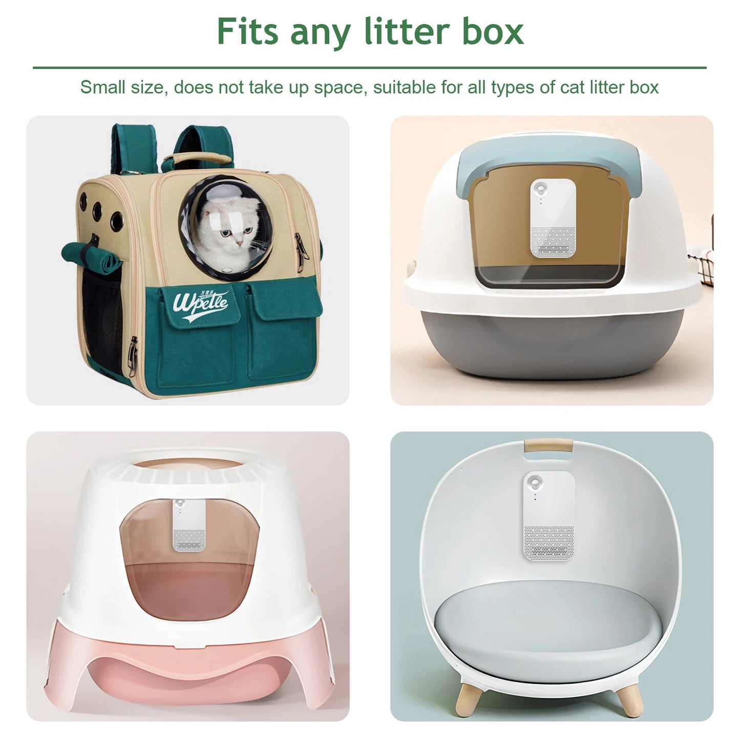Deodorizer for Pet Cat Litter Box - Odor Eliminator Dust-Free Bathroom