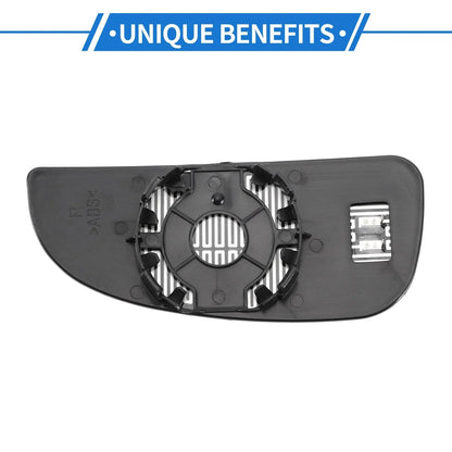 Heated Right Passenger Side Lower Mirror Glass for Dodge