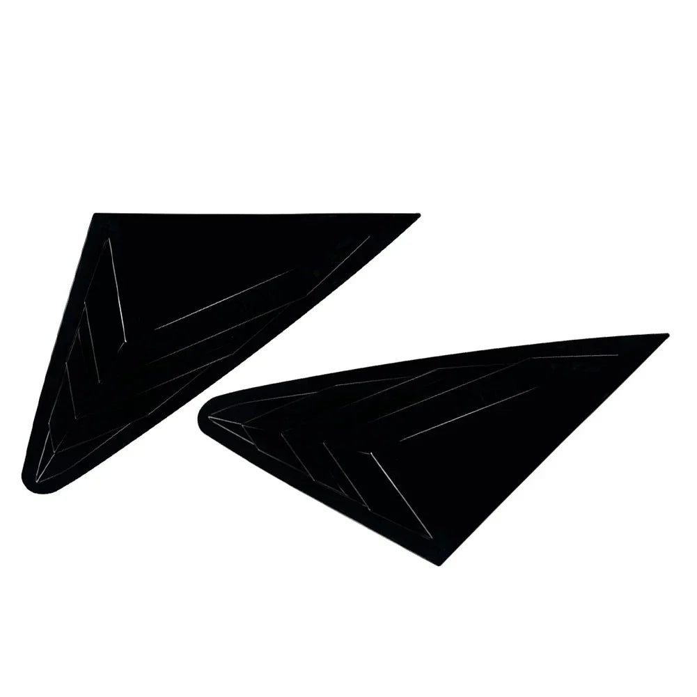 Glossy Black Rear Window Louvers Cover Trim for Audi Q5 (2018-2024)