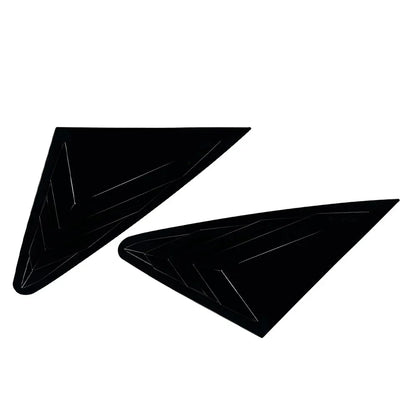 Glossy Black Rear Window Louvers Cover Trim for Audi Q5 (2018-2024)