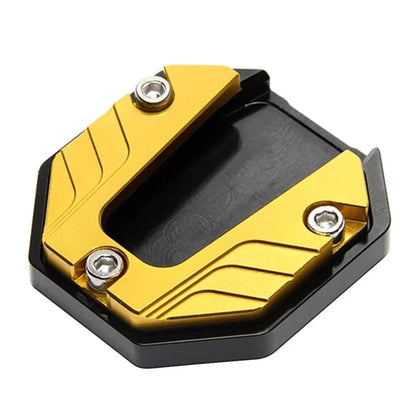 Kickstand Extender Foot Stand Pad for Motorcycle Bikes - Gold