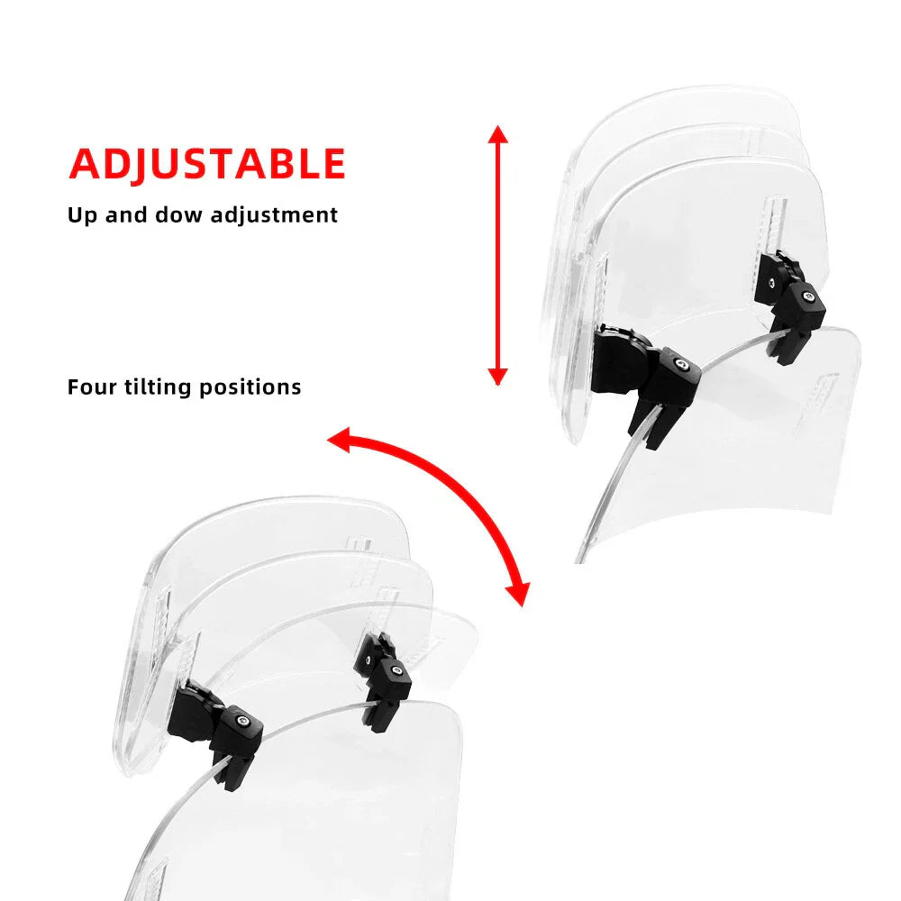 Adjustable Windshield for Honda, Yamaha, Suzuki, BMW