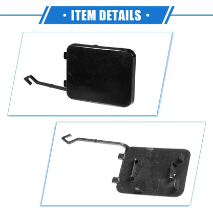 Tow Hook Cover for Mercedes-Benz W211 2002-2008 Plastic Black Rear Right