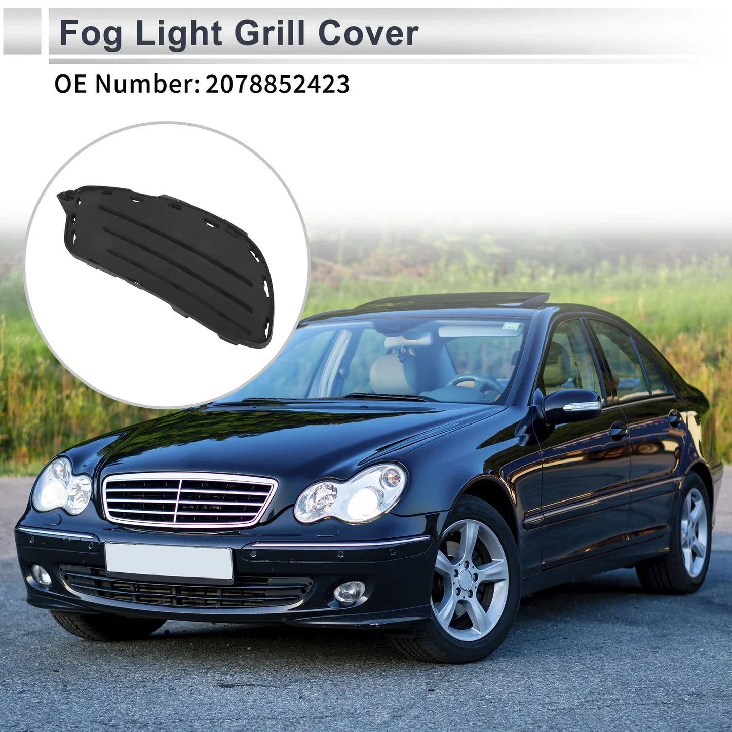 Front Left Fog Light Grill for Mercedes Benz W207 (2013-2016)