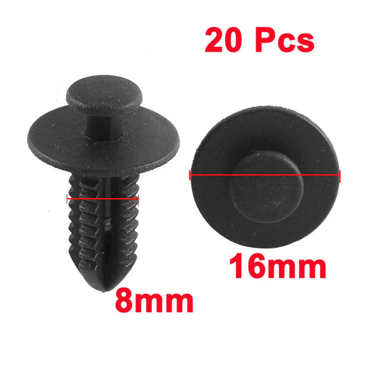 20 x Black Plastic Splash Defender Trim Mat Clips for Mercedes Benz