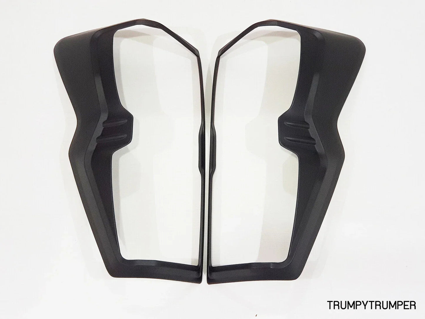 Matte Black Headlight Taillight Cover Trim for Isuzu D-Max (2020-2023)