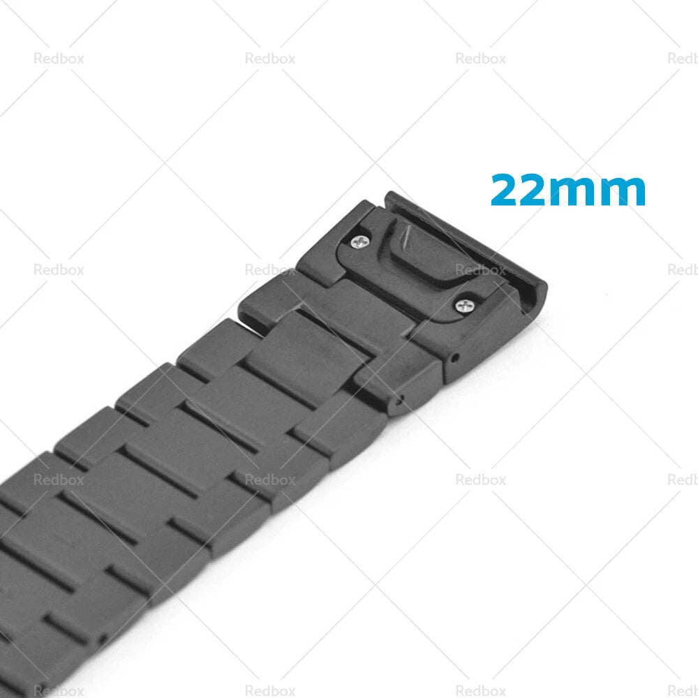 22mm Stainless Steel Quick Fit Watch Band for Garmin Fenix 5 6