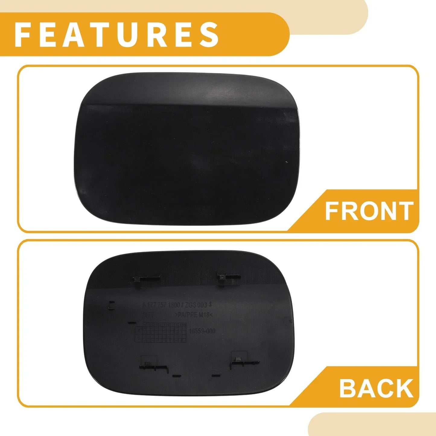 Fuel Tank Door Cap for Mercedes-Benz A180 (2019-2021) Clip Type Primer
