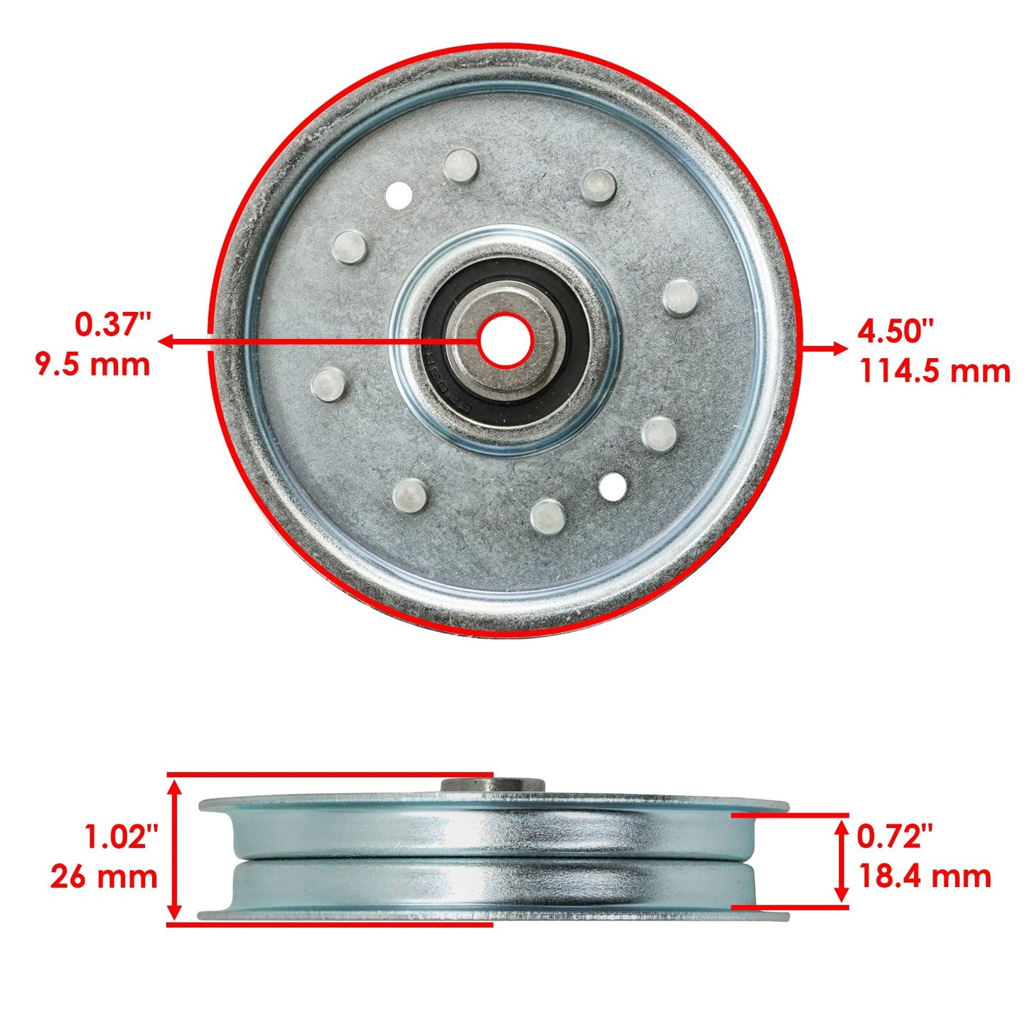 Deck Pulley Replacement for White Outdoor ZT-1850 (2000–2000)