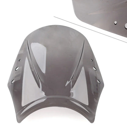 Universal Motorcycle Windshield Deflector Screen - Grey