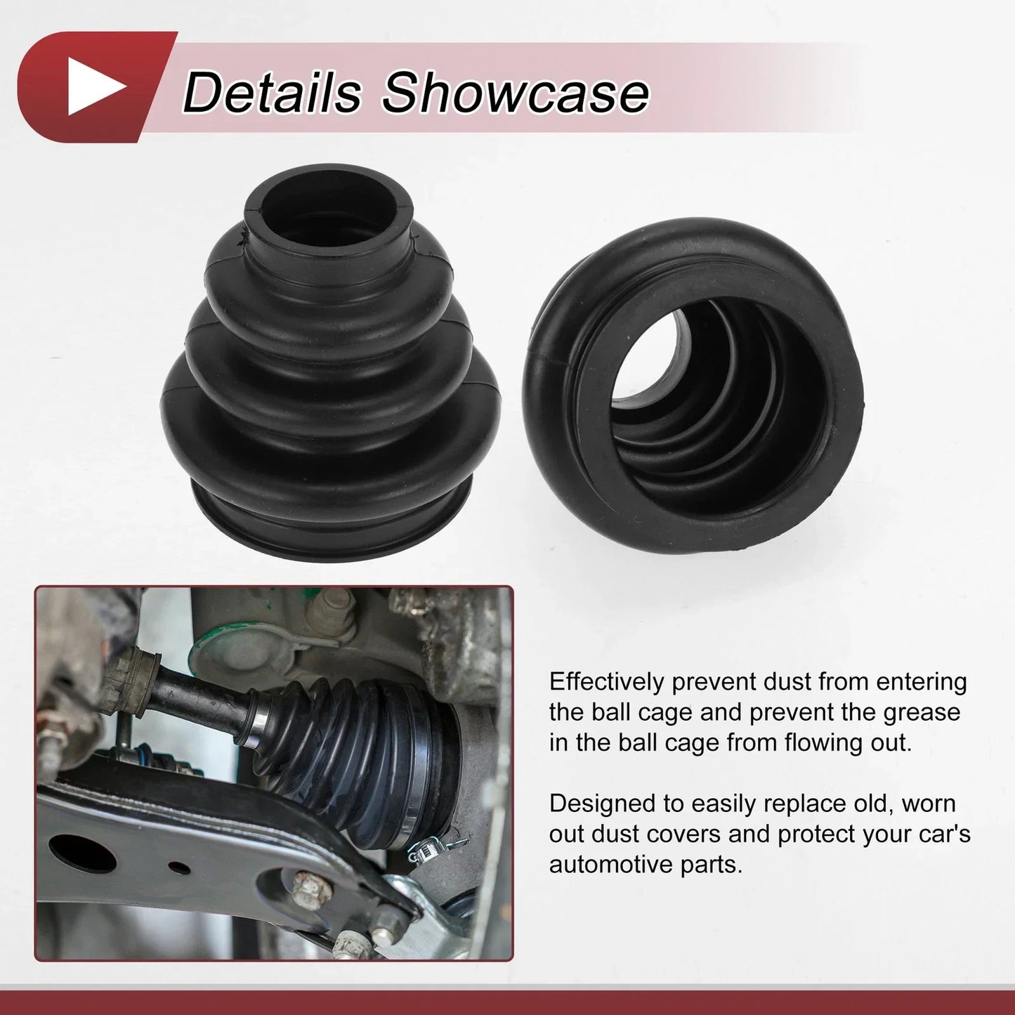 Outer CV Joint Boot Kit with Clamps for BMW 525i (2006-2007)
