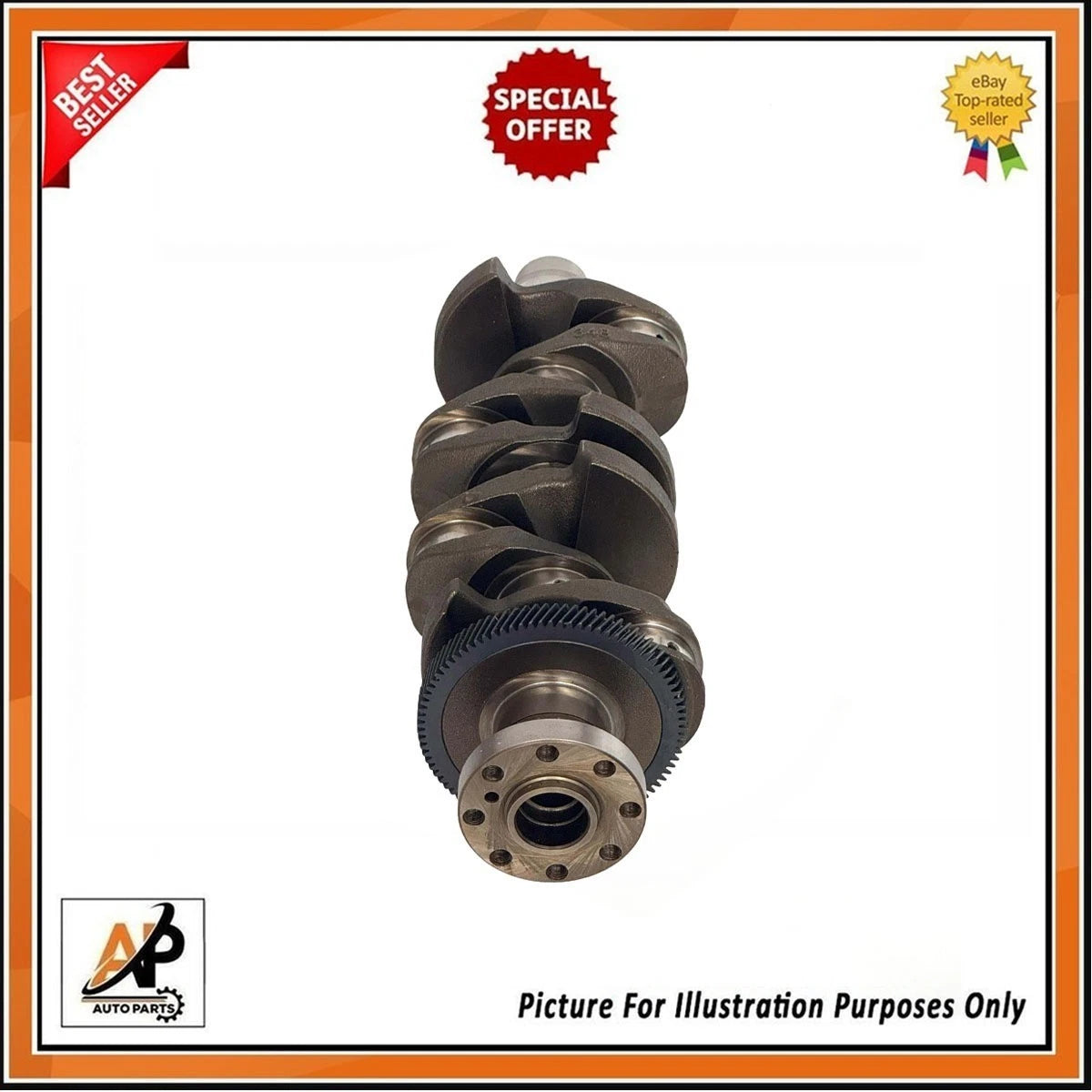 Crankshaft with Bearings Heavy Duty for Land Rover Jaguar 2.0D (2005–2015)