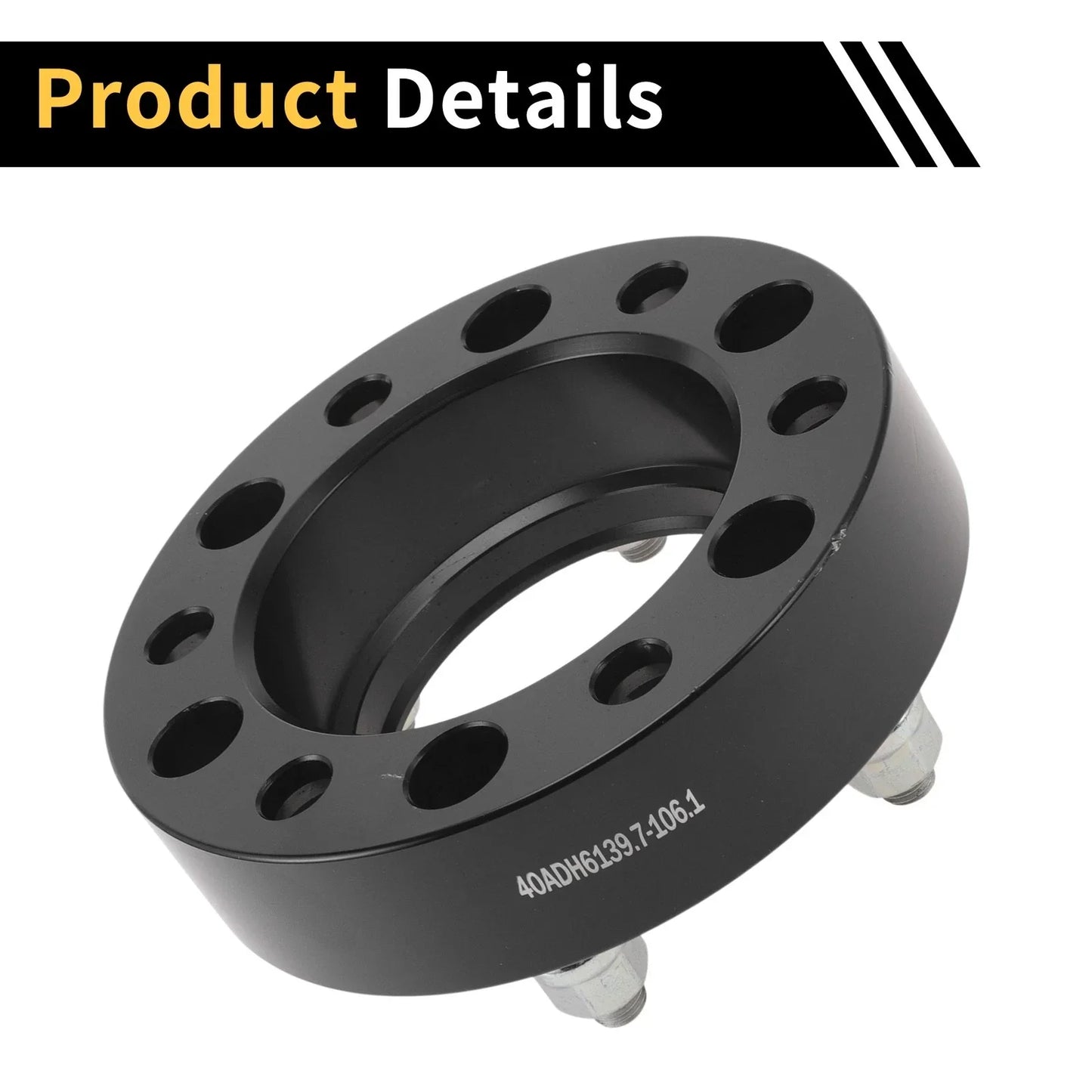 6x139.7mm Wheel Spacers 2 Pcs for Toyota Land Cruiser (1980-1997)