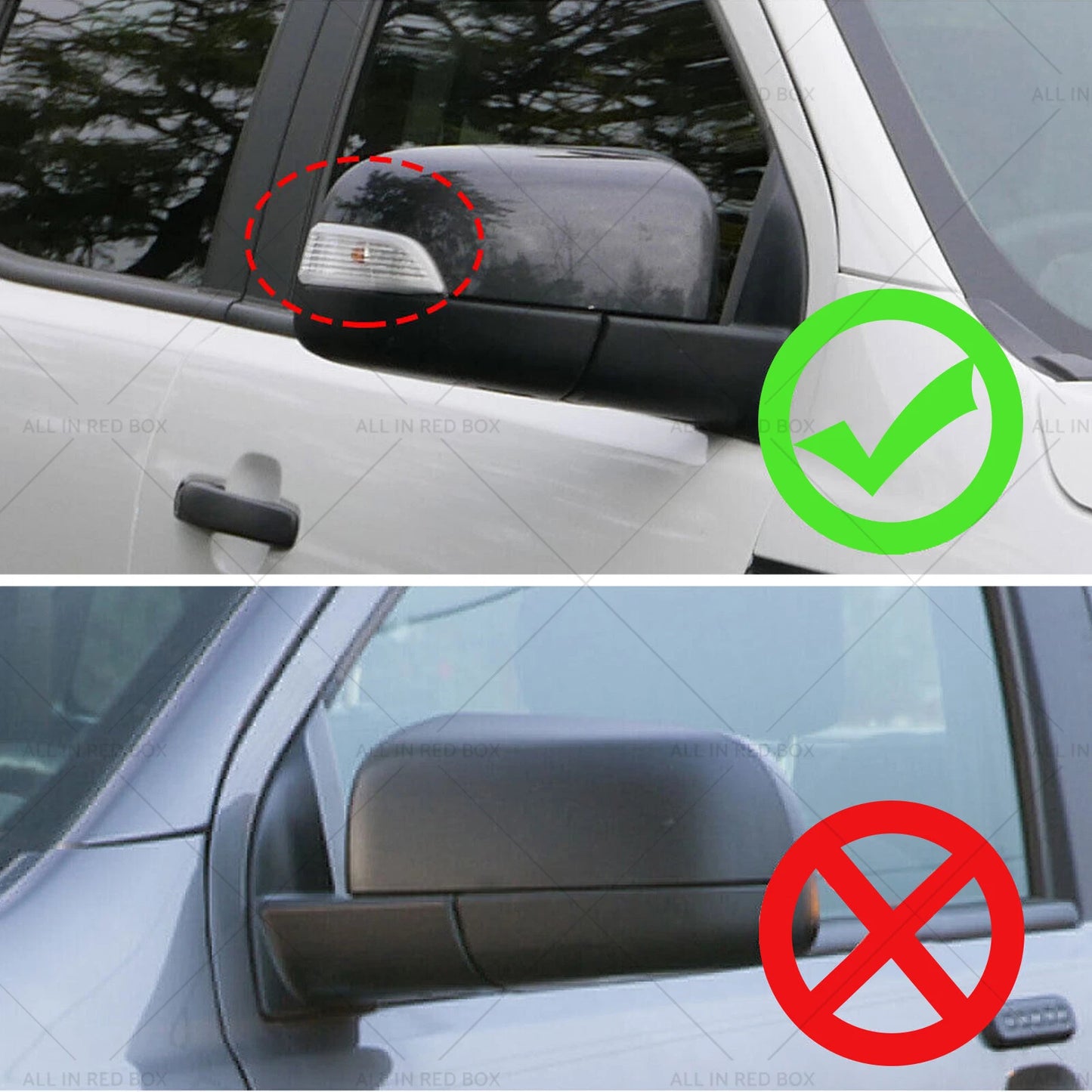 Mirror Cover Housing Cap for Ford Ranger PX MK PX2 MK2 PX3 MK3 Raptor (2011-2023)