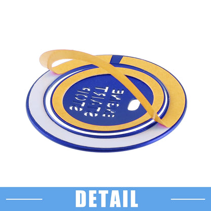 Engine Ignition Button Decal for Hyundai Sonata (2011-2014) - Aluminum Blue