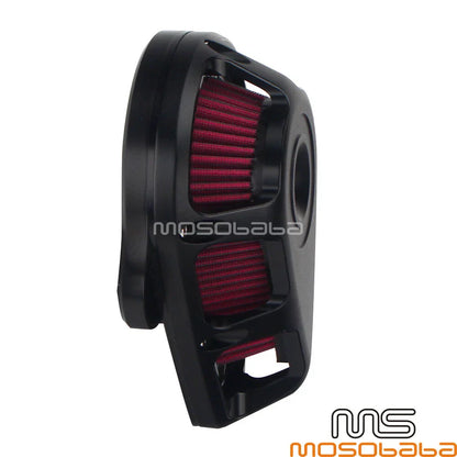 Black Air Filter Cleaner for Harley Touring Road King Dyna Street Bob (00-17)