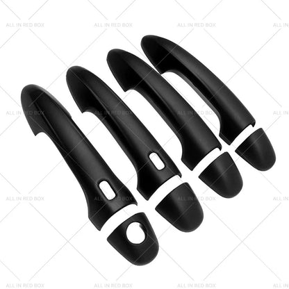 4 x Matte Black Door Handle Covers for Toyota Hilux (2015-2021)
