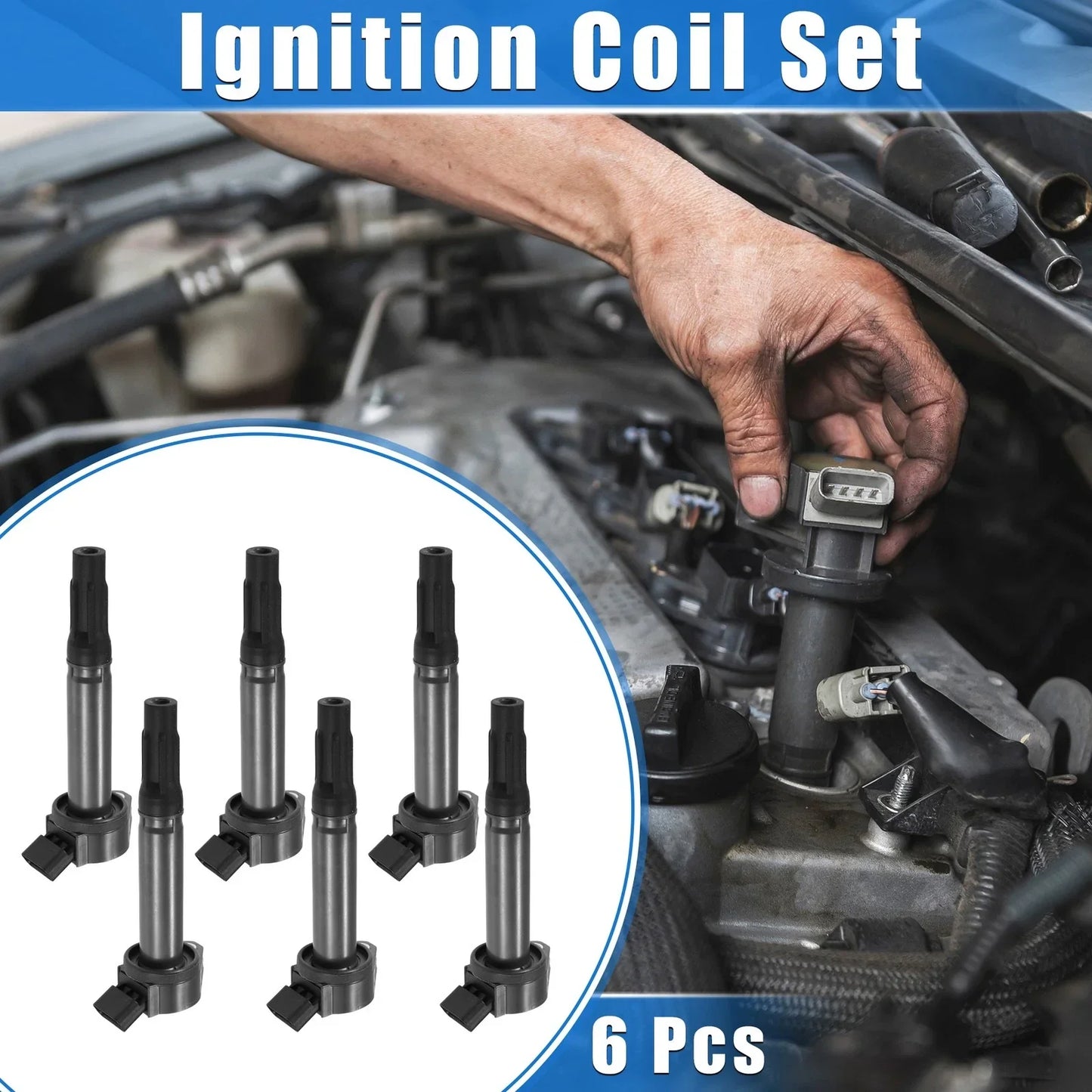 6 x Ignition Coils for Toyota Avalon 3.5L, Lexus (2005-2018)