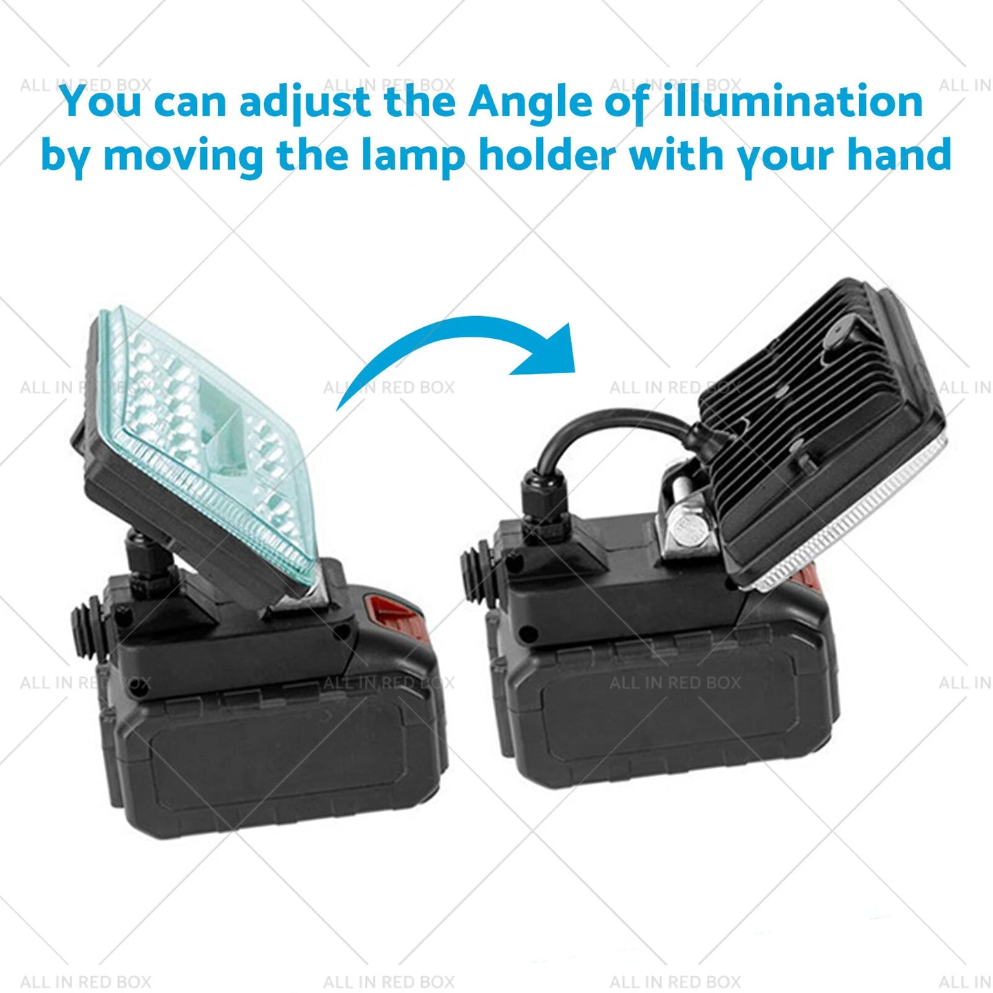 3in 18V LED Work Light Torch Flashlight  USB for Makita Battery