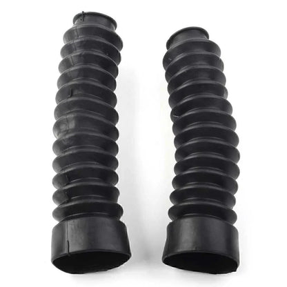 Rubber Front Fork Dust Cover Boots for Motorcycle Universal Black