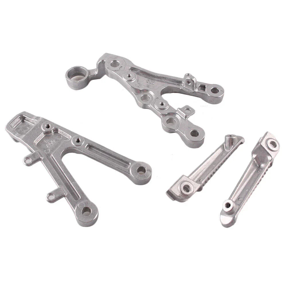 Front Footpegs Footrests Brackets Set for Yamaha YZF R6 (2006-2011)