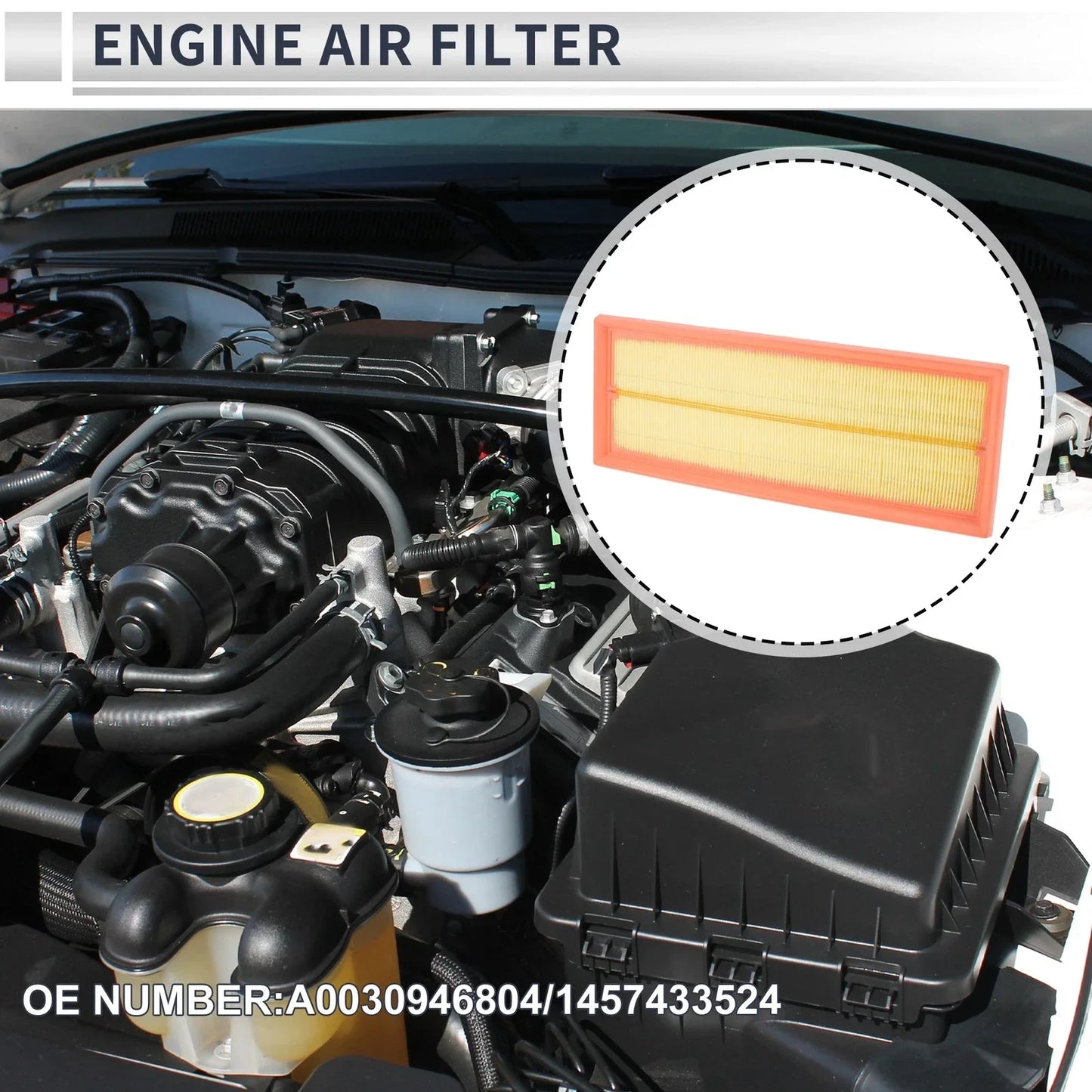 Engine Air Filter A0030946804 for MERCEDES-BENZ SL 6.0L (1997-2001) 1 x Pc