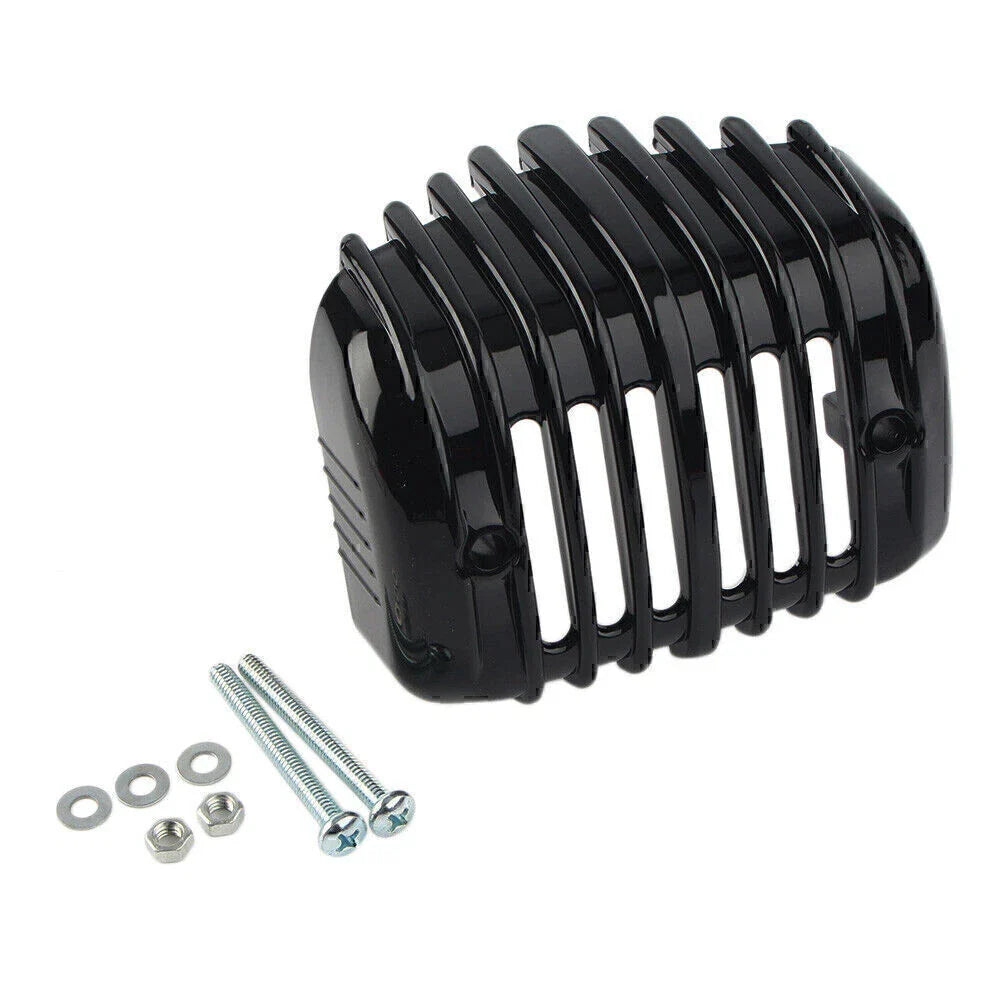 Black Voltage Regulator Cover for Harley Softail 2001-2017