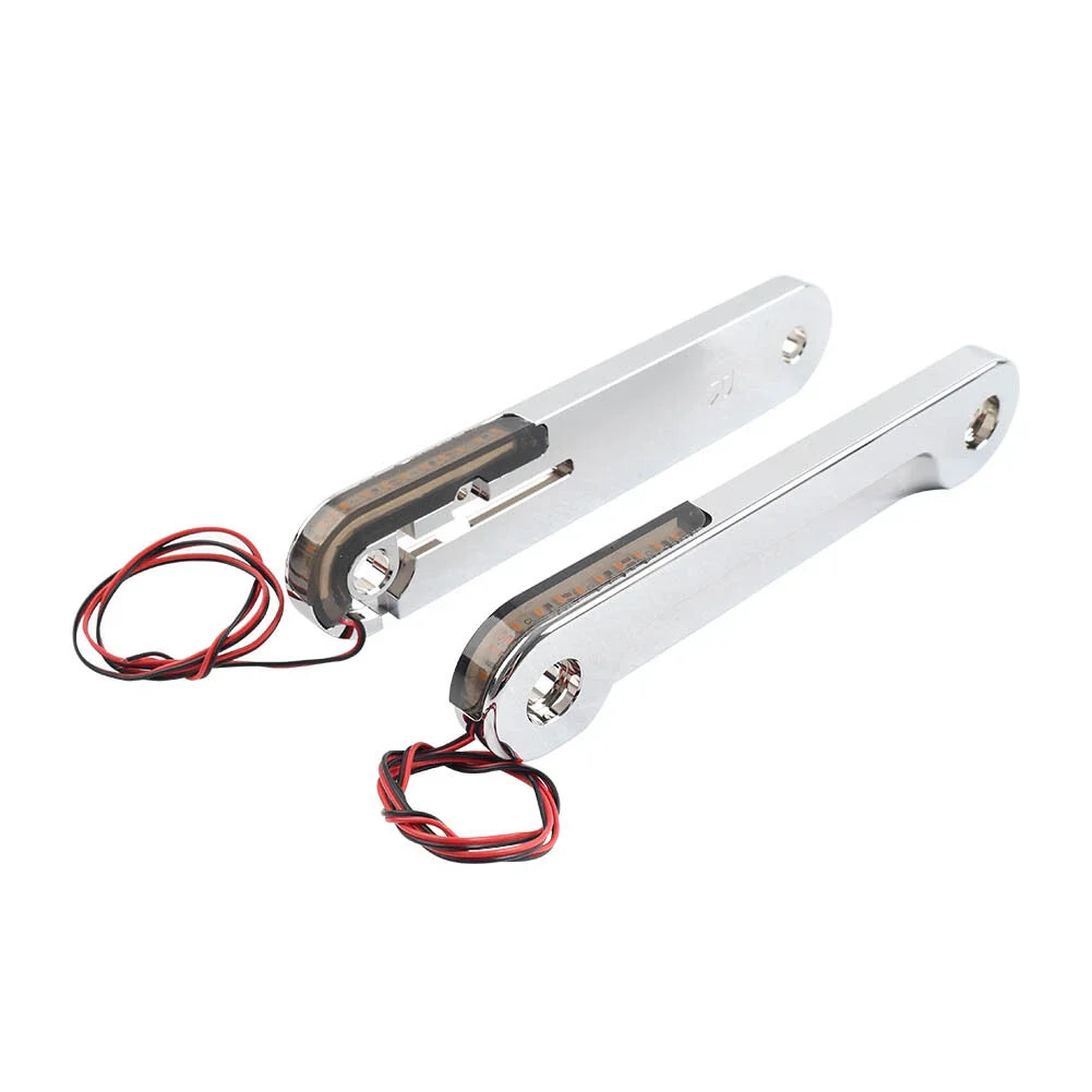 LED Flush Fork Turn Signal Brackets for Harley Street Glide, Electra Glide (2014-2023)