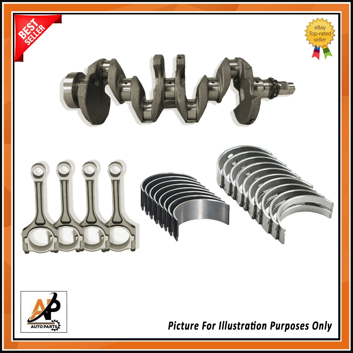 Crankshaft Rebuild Kit for Hyundai G4FD 1.6L Kia Sportage (2011–2022)