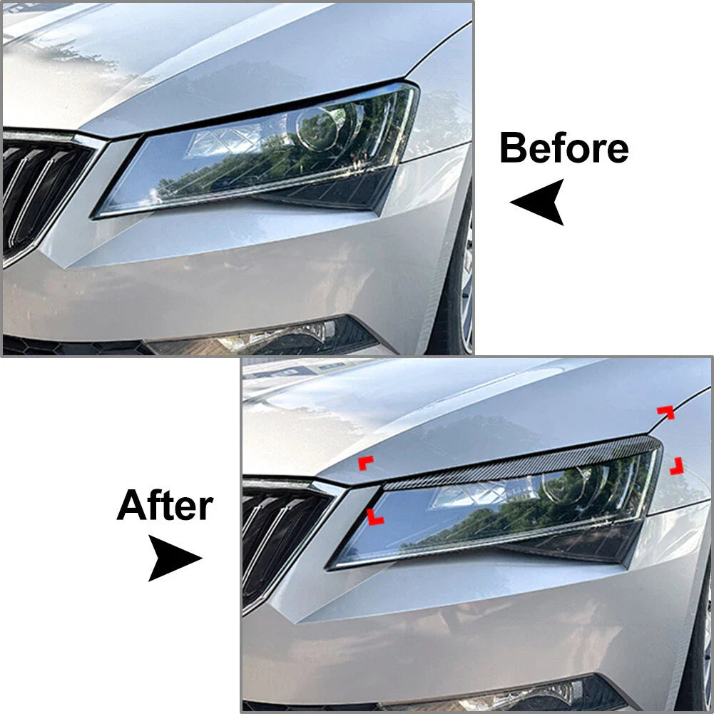 Headlight Eyelids Frame Cover Trim for Skoda Superb (2015-2019)