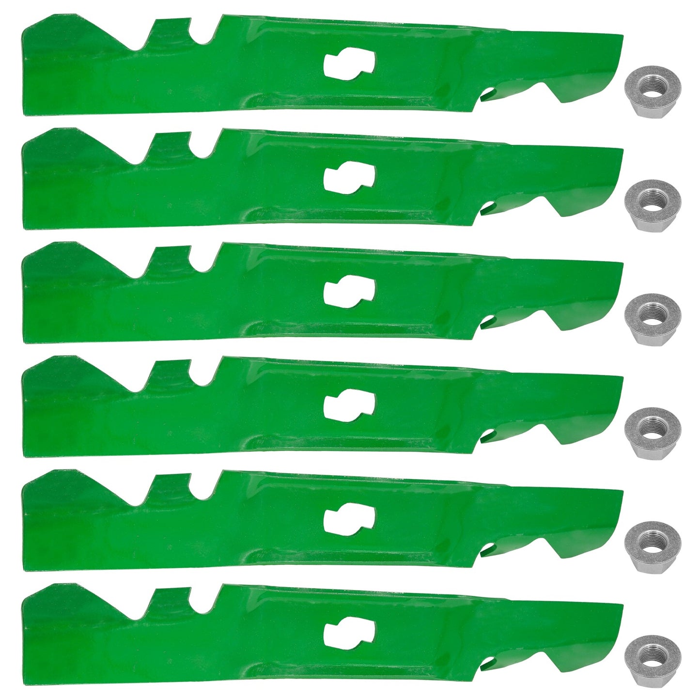 50 In Deck Blades Replacement with Nuts for Cub Cadet (2004–2010)