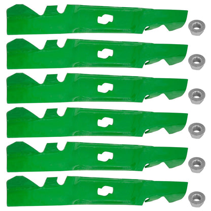 50 In Deck Blades Replacement with Nuts for Cub Cadet (2004–2010)
