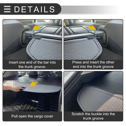 Retractable Cargo Cover for Honda CR-V 2017-2022 Black Carbon Fiber Pattern