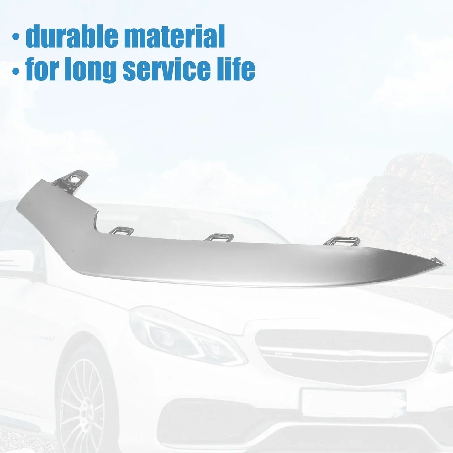 Front Left Chrome Plated Bumper for Mercedes Benz A-Class (2013-2018)