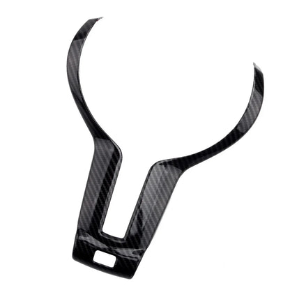 Steering Wheel Cover Edge Frame Decor Carbon Fiber Style for BMW F22 F30 F06 F12 X5 (2012-2020)