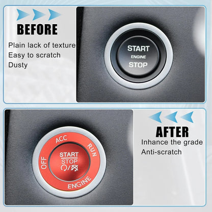 Engine Push Start Button Sticker Kit for Dodge Charger Challenger Durango (2015-2023)