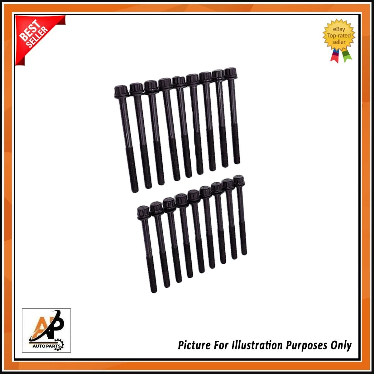 Engine Head Bolts Set Replacement for Hyundai Porter D4CB (2014–2018)