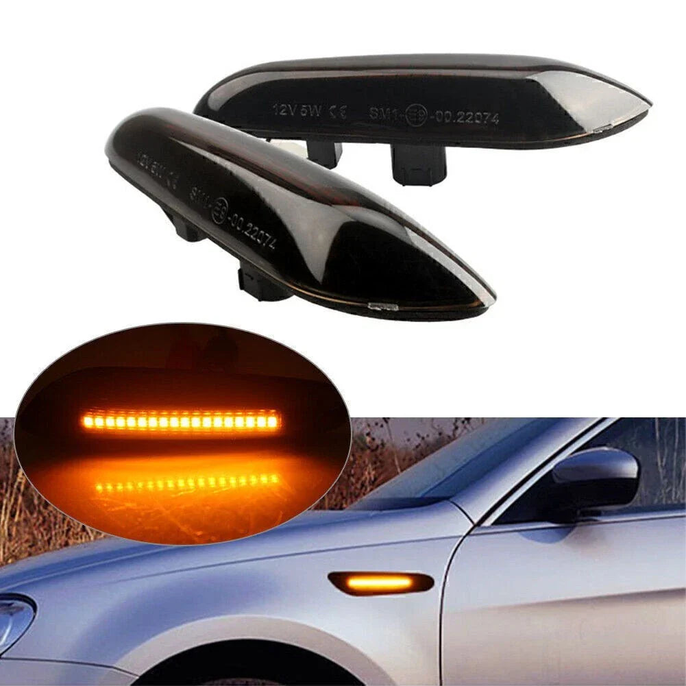 Dynamic LED Side Marker Lights  For BMW E46 E60 E90 E91 E93 E92 E82 E88 (2000-2013)