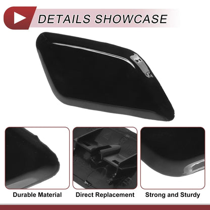 Front Right Washer Nozzle Cover for Honda Odyssey (2009-2014) Black 1 x Cap