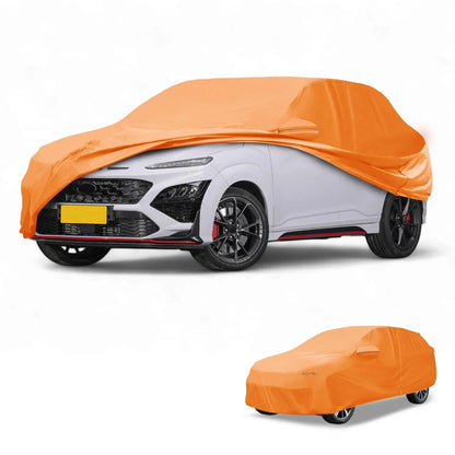 Waterproof All Weather Car Cover for Hyundai Kona (2018-2023) - Orange 210D-PU