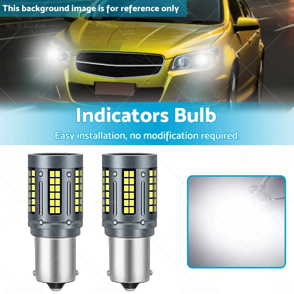 LED White Rear Reverse Bulbs BA15s for Holden Commodore (1997-2017)