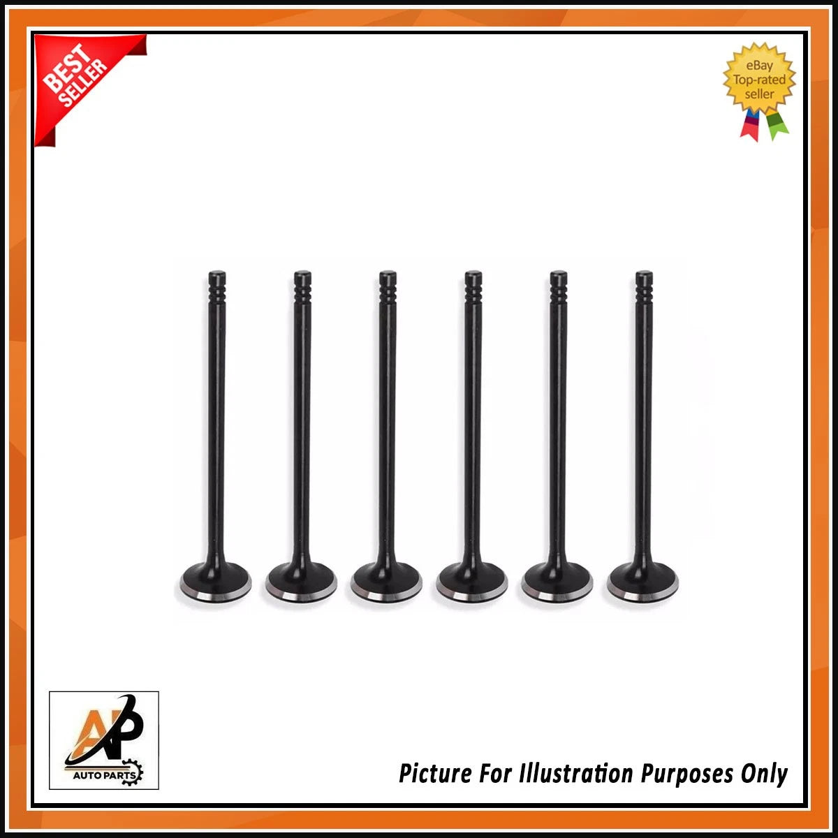 Exhaust Valves Set x6 Replacement for Ford 1.0 EcoBoost (2014–2019)