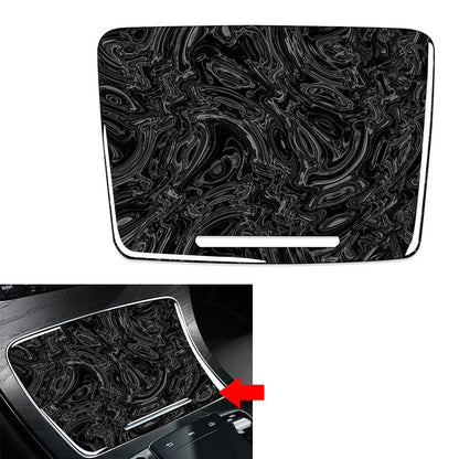 Marbling Water Cup Holder Panel Cover for Mercedes-Benz C Class (2015-2021)