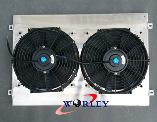Aluminum Radiator Shroud & Fans for Toyota Land Cruiser HDJ80 HZJ80 (1990-1997)