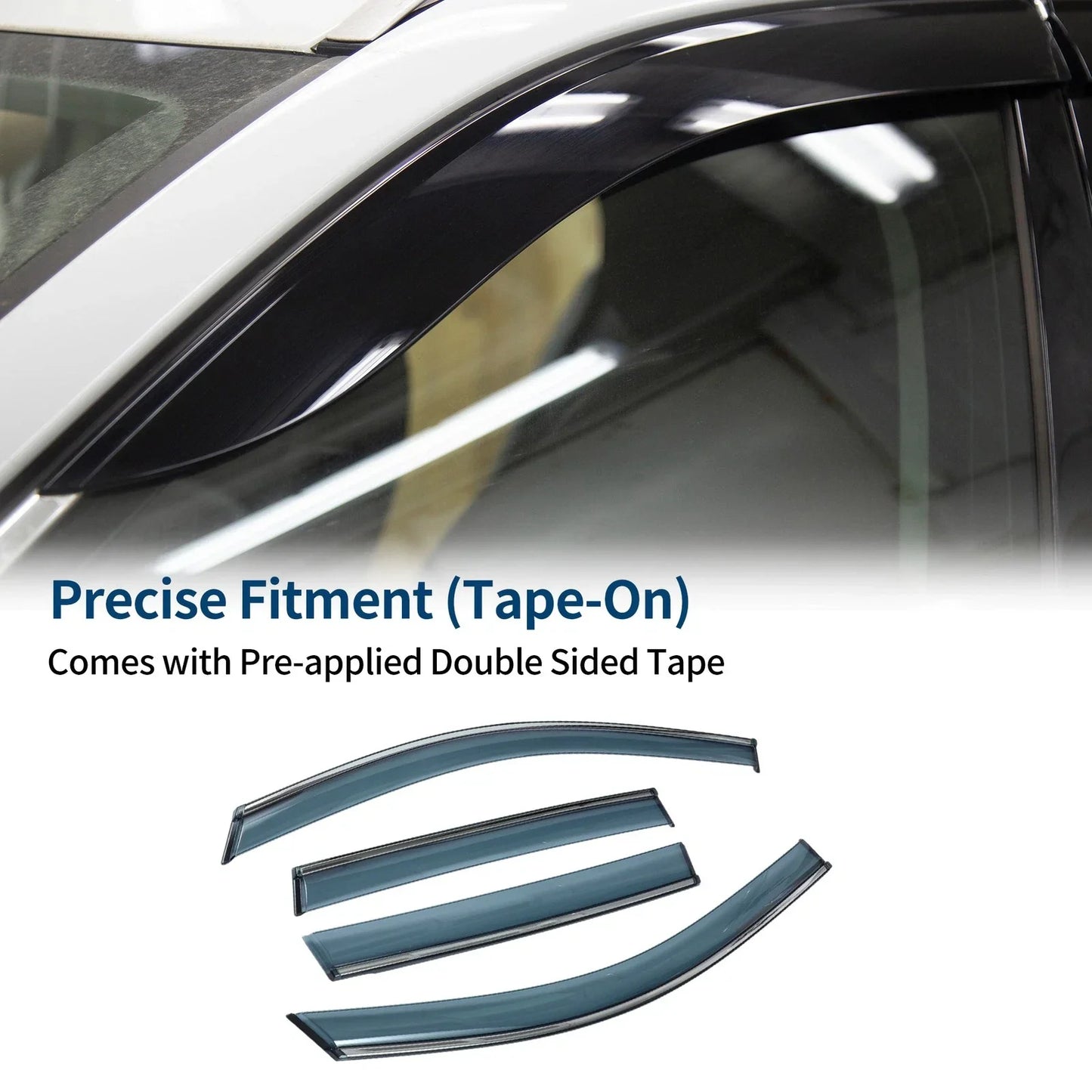 Window Deflectors for Honda Fit Hatchback 2007-2008 2 x Side Vent Visors