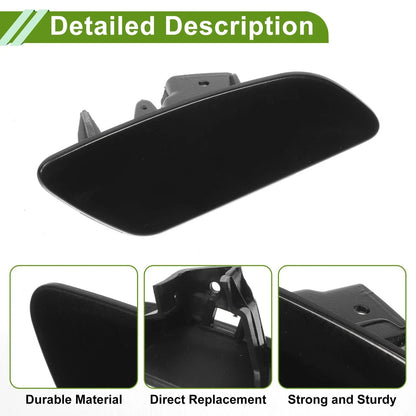 Washer Nozzle Cover for Porsche Panamera 2017-2021 (2 x Black Caps)
