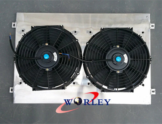 Aluminum Radiator Shroud + Fan for Nissan Skyline R33 R34 GTR GTST (1995-2002)